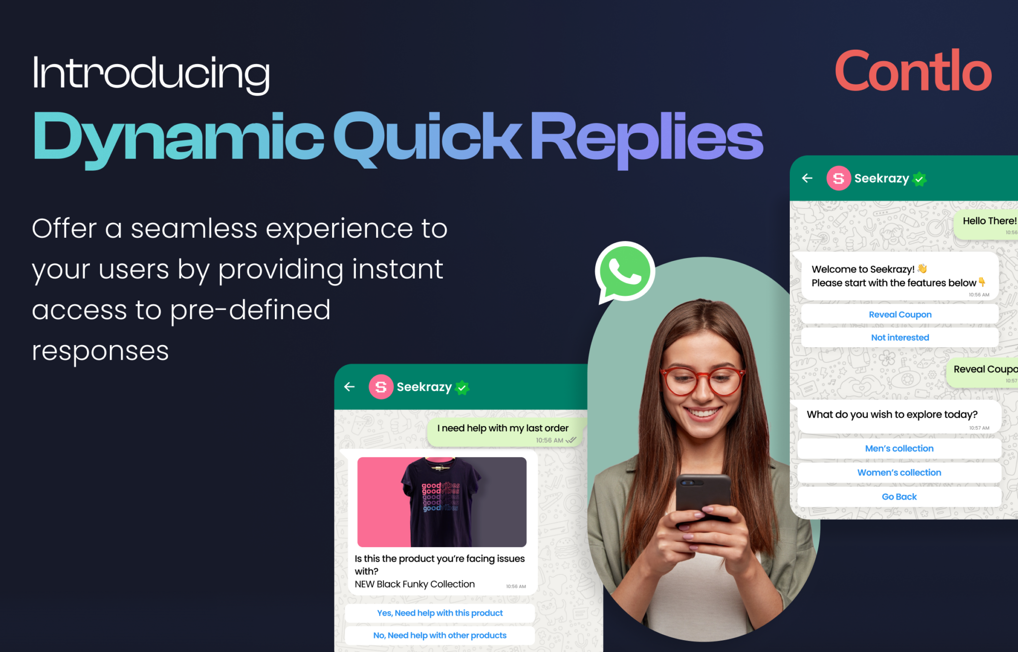 product-update: Introducing Dynamic Quick Reply Buttons: the ultimate shortcut to effortless communication🗨️🙌 Your customers can now respond Instantly with one single tap!